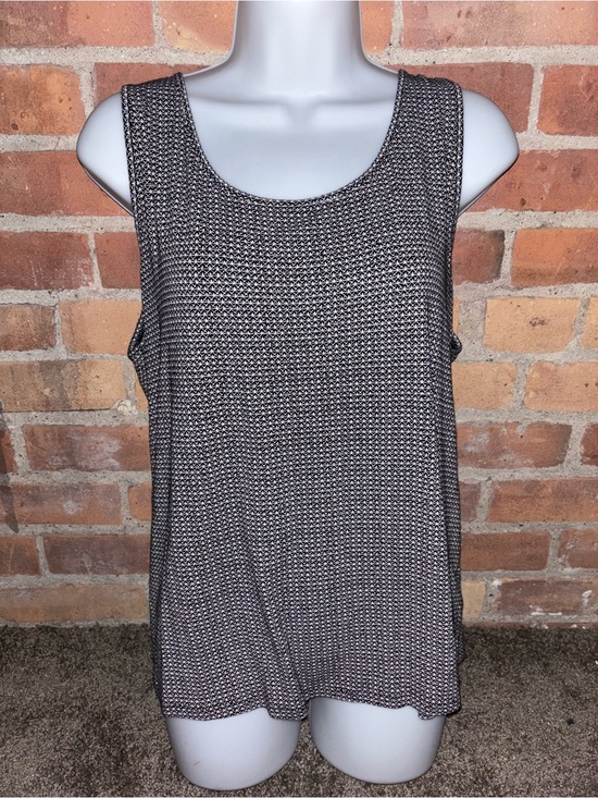 J. Jill Tops - J Jill Black and White Geometric Tank Top Petite Size L